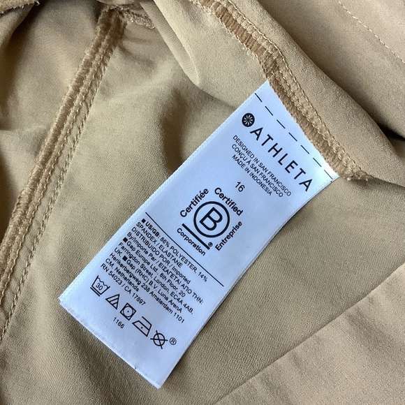 Athleta Camel Wide Leg Pants - Picture 10 of 11